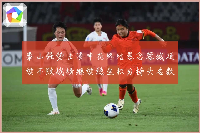 泰山强势击溃申花终结悬念蓉城延续不败战绩继续稳坐积分榜头名数据研判